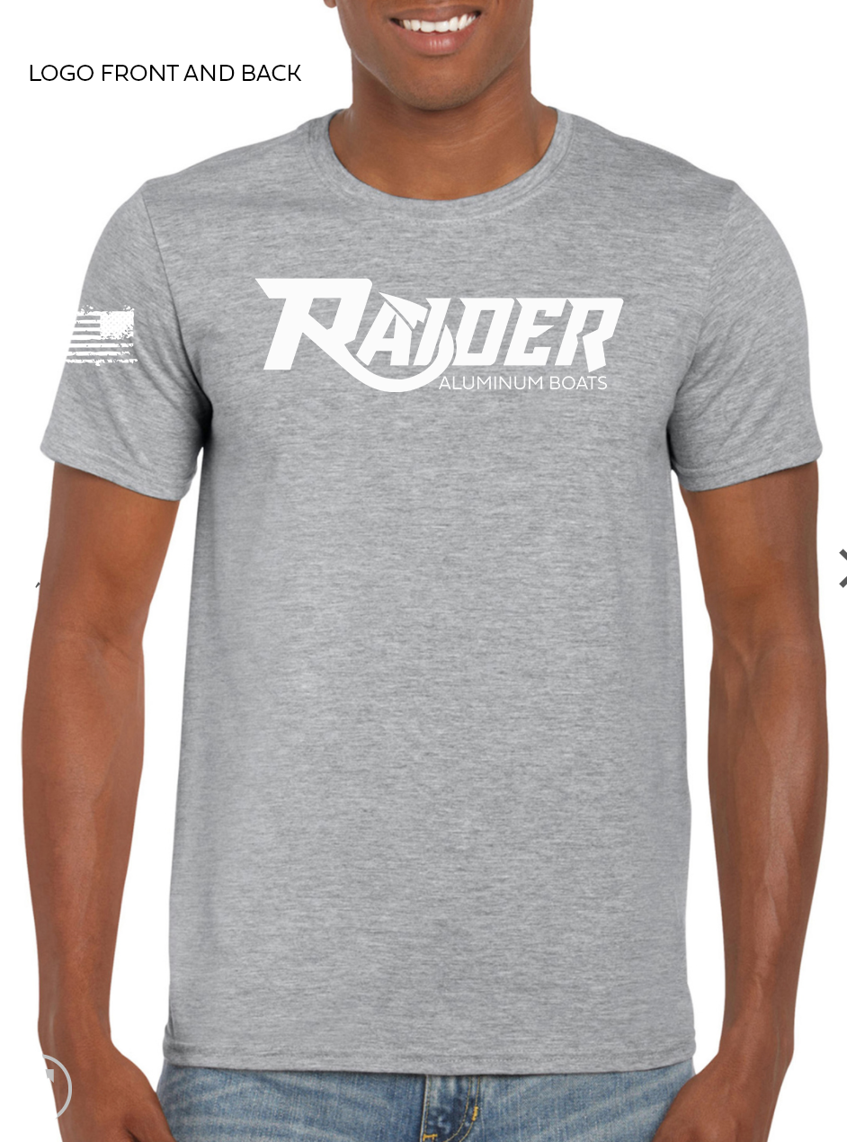 Gray Raider T - Logo Front Back